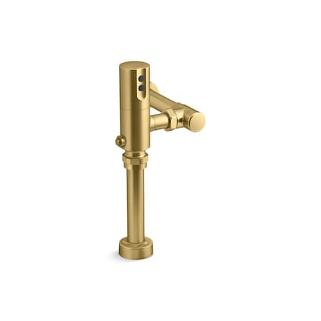 Kohler Mach Tripoint Touchless Toilet Flushometer, Dc-Powered, 1.6 Gpf In Vibrant Brushed Moderne Brass 10TD00R10-2MB